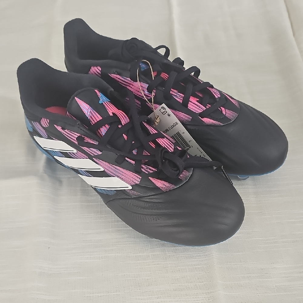 Adidas Women's Black and Pink Soccer Cleats